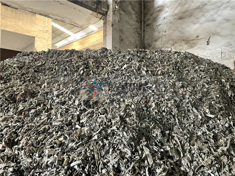 废铝铝型材物料破碎效果图展示